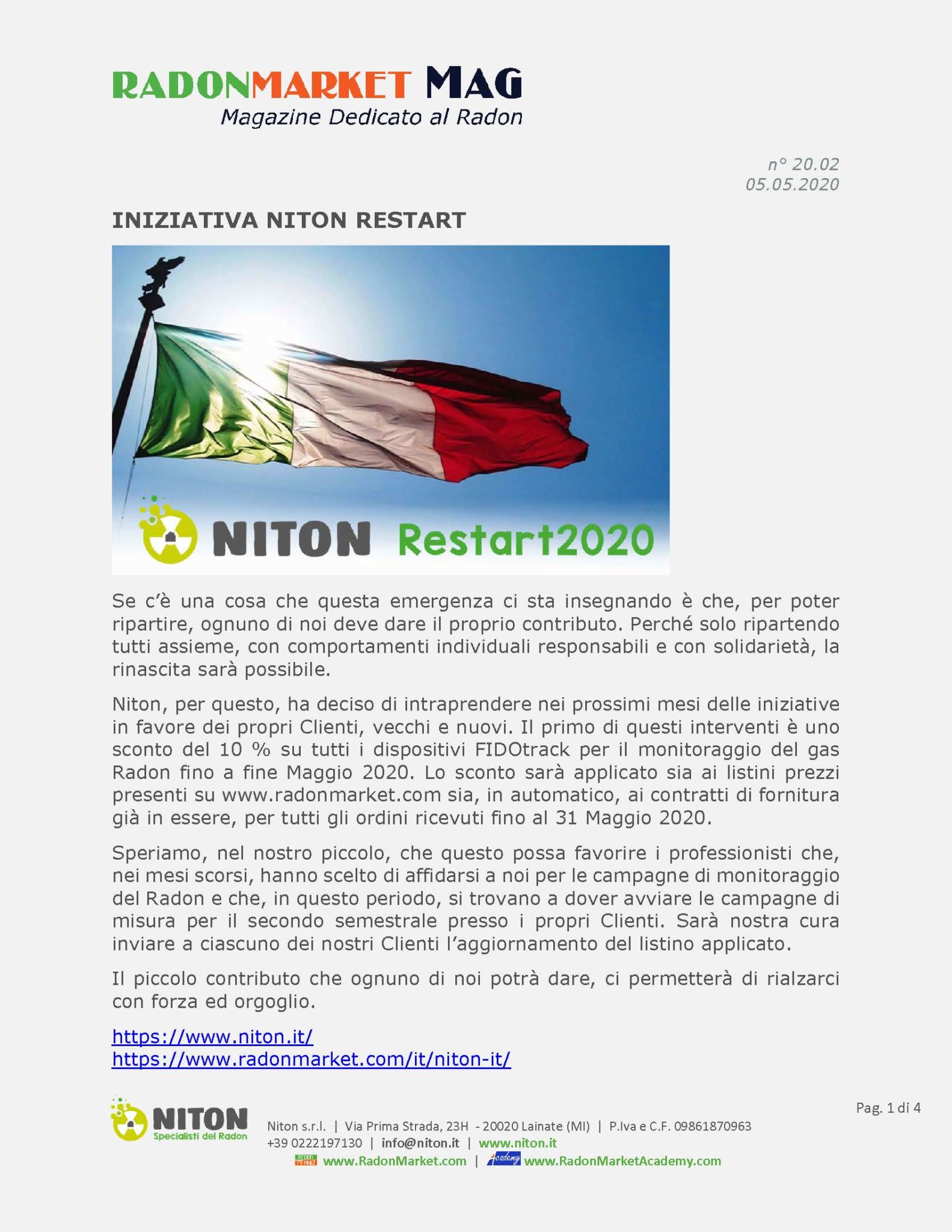 RadonMarket Mag - Magazine Dedicato al Radon - RadonMarket