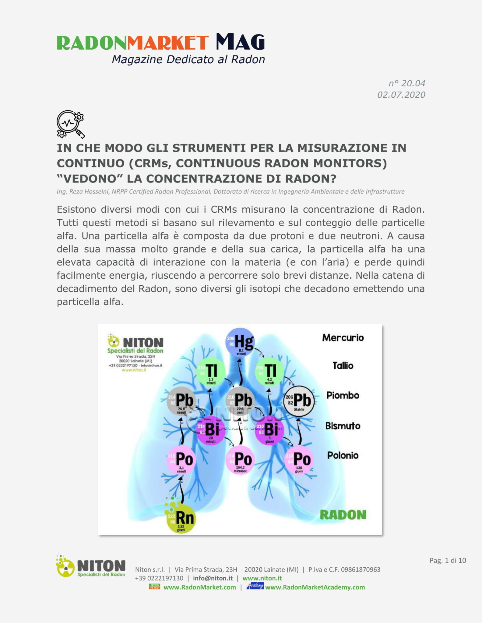 RadonMarket Mag - Magazine Dedicato al Radon - RadonMarket