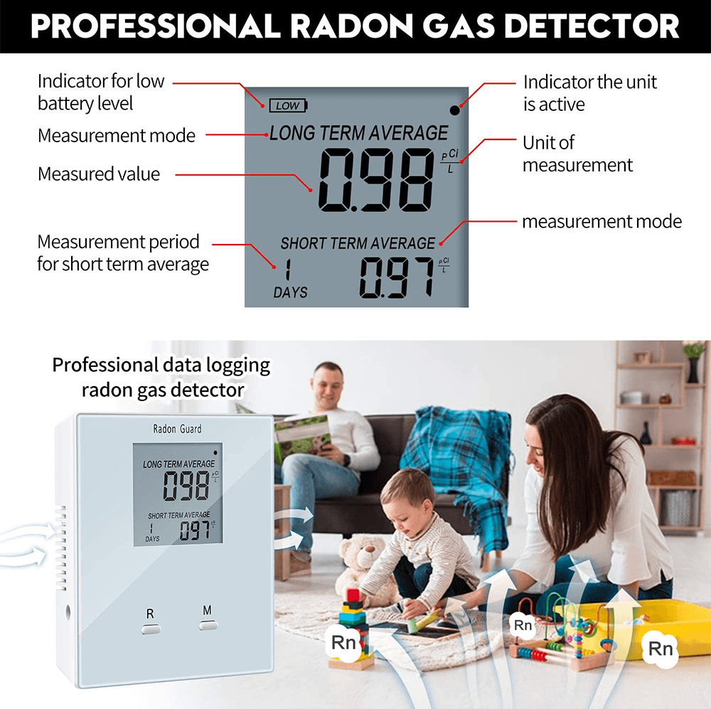 Radon Test Kit - Accurate and High Quality Radon Gas Detector